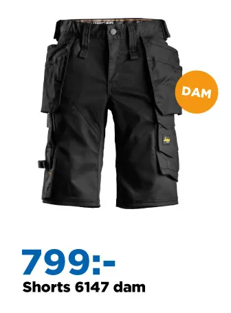 Snickers shorts 6147 dam Mercus Yrkskläder