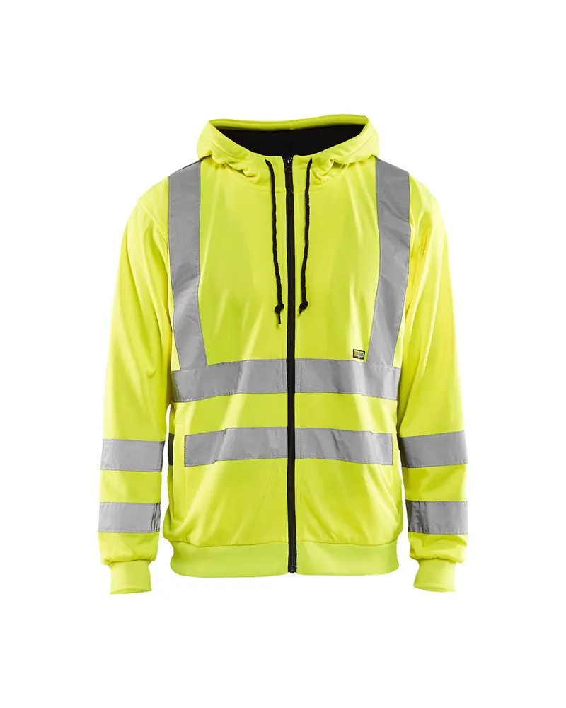 Hoodtröja Hel Zip 3346 Gul