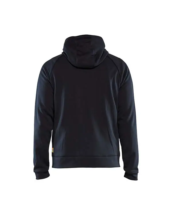 Hoodtröja 3463 m.marin/svart