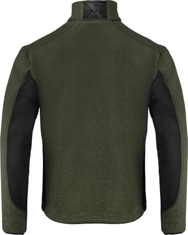 Fleecejacka FJ85 grön/svart