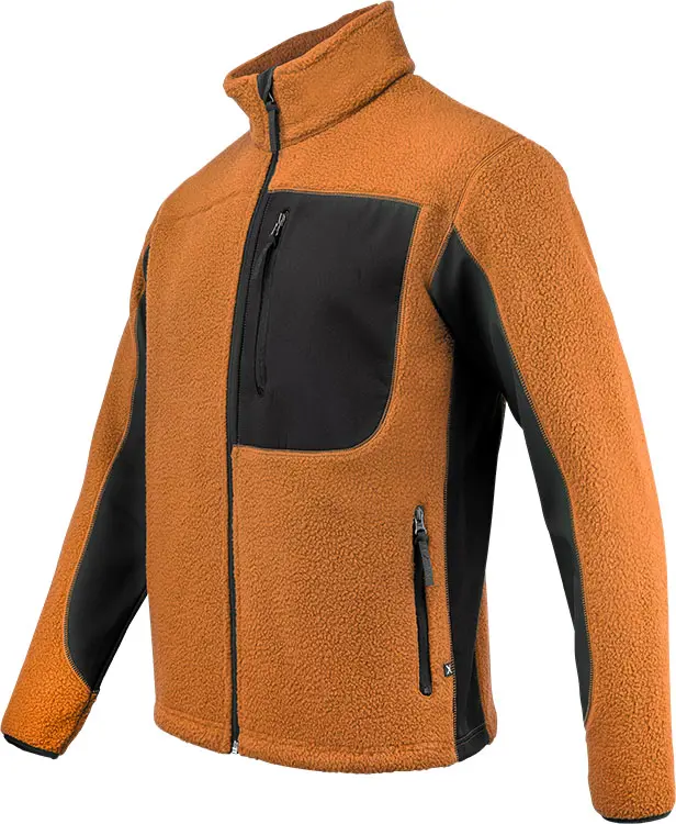 Fleecejacka FJ85 orange/svart