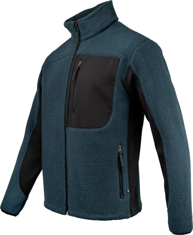Fleecejacka FJ85 blå/svart
