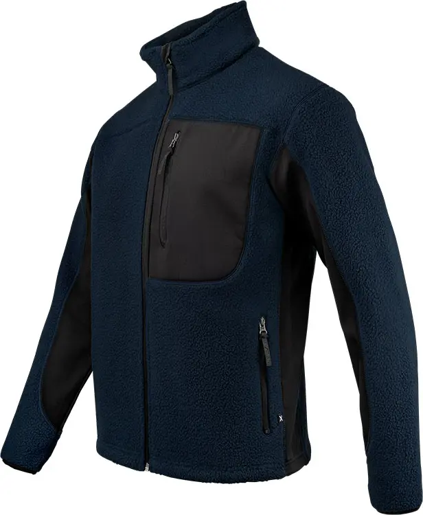 Fleecejacka FJ85 marin/svart