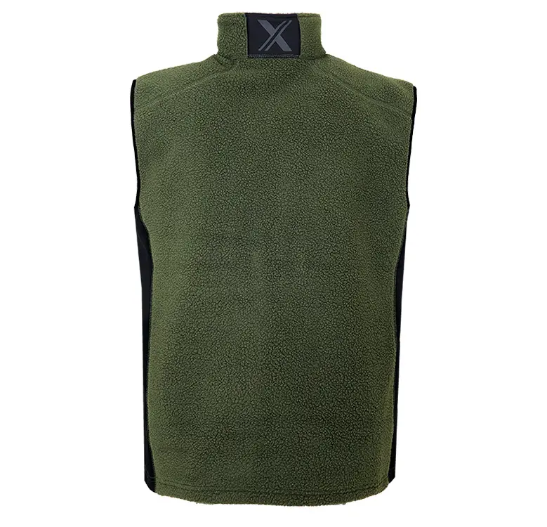 Fleeceväst FV85 grön/svart