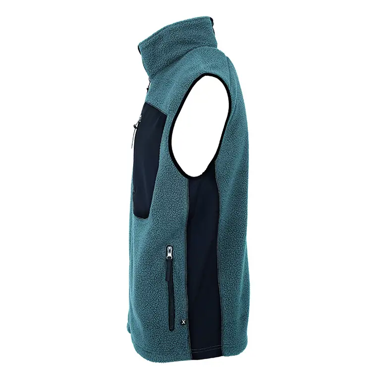 Fleeceväst FV85 blå/svart