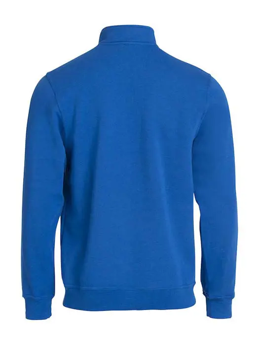 Sweatshirt Halv Zip royalblå