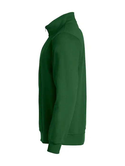 Sweatshirt Halv Zip buteljgrön