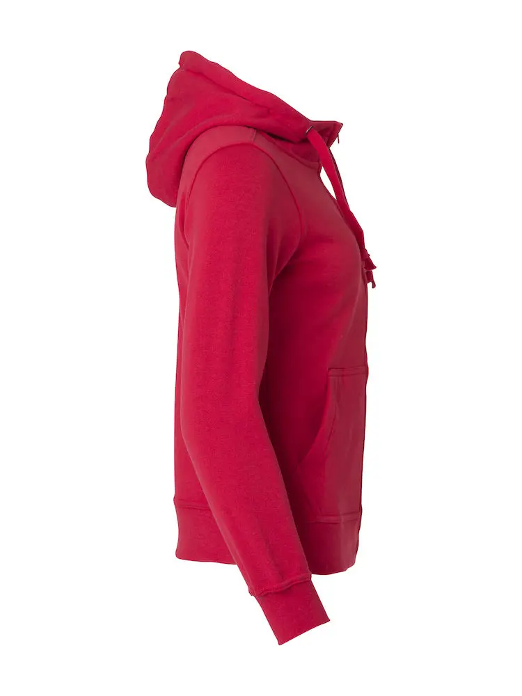 Basic hoodie dam röd