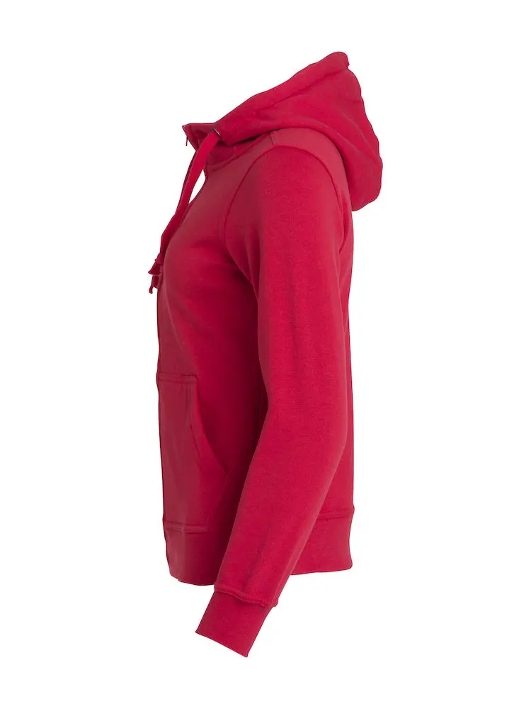 Basic hoodie dam röd