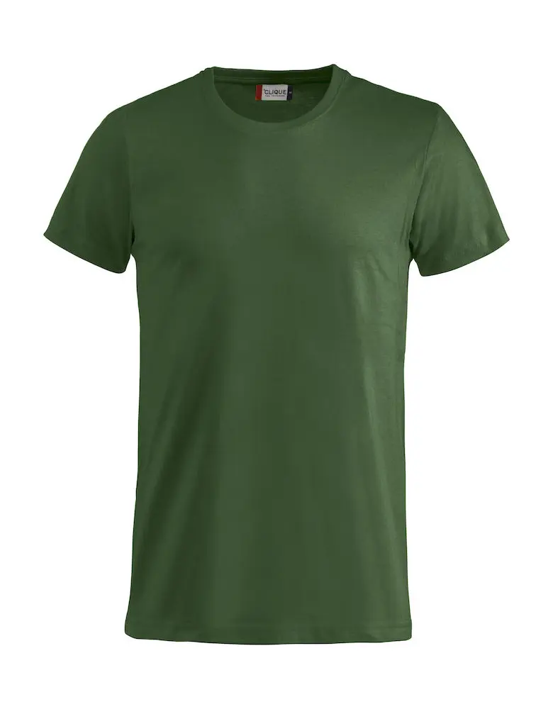 T-shirt Basic buteljgrön