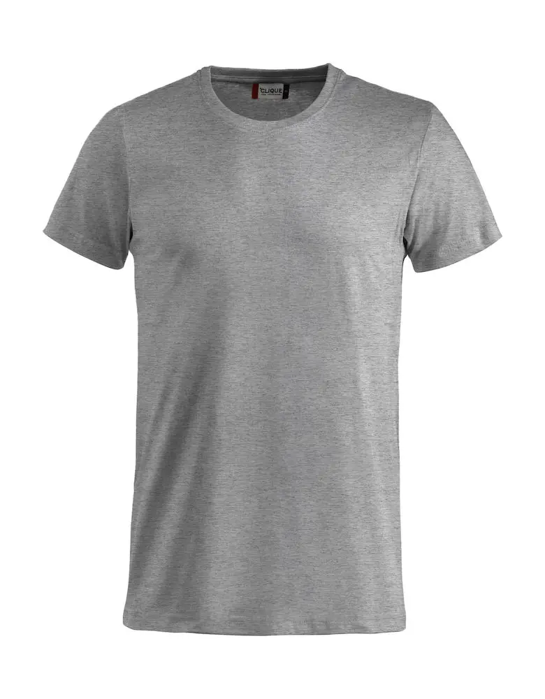 T-shirt Basic gråmelerad