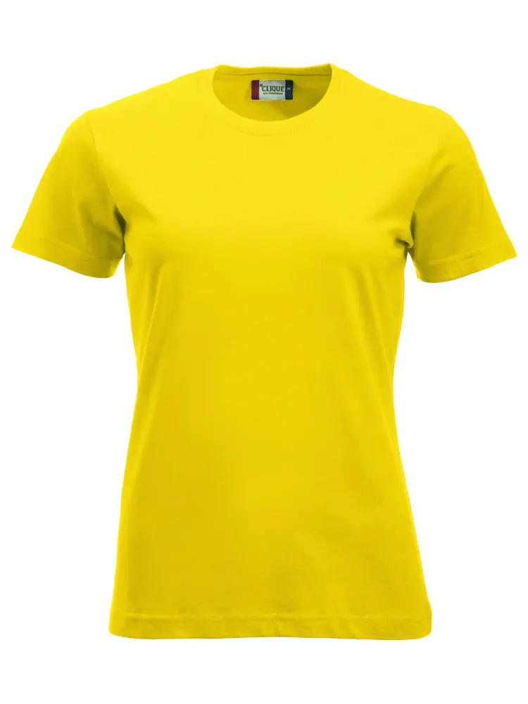 T-shirt Classic dam citron