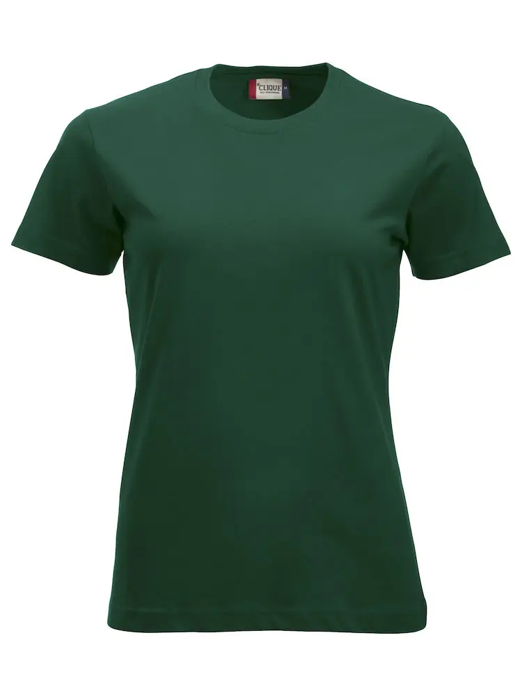 T-shirt Classic dam buteljgrön