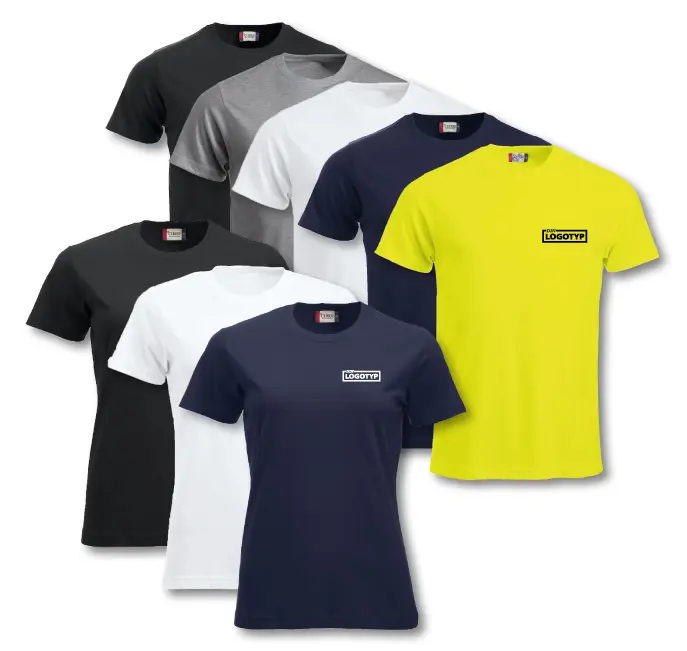 T-shirt med logo Mercus Yrksekläder