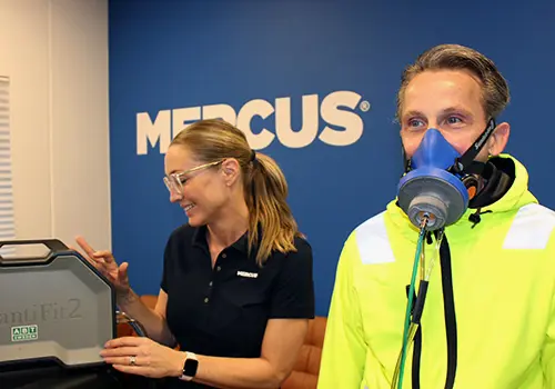 Tillpassningstest av andningsskydd Mercus Yrkeskläder