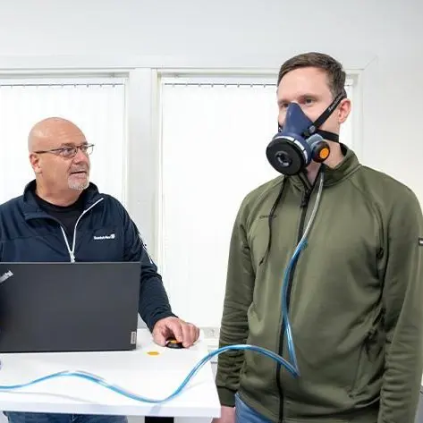 Tillpassningstest av andningsskydd Mercus Yrkeskläder